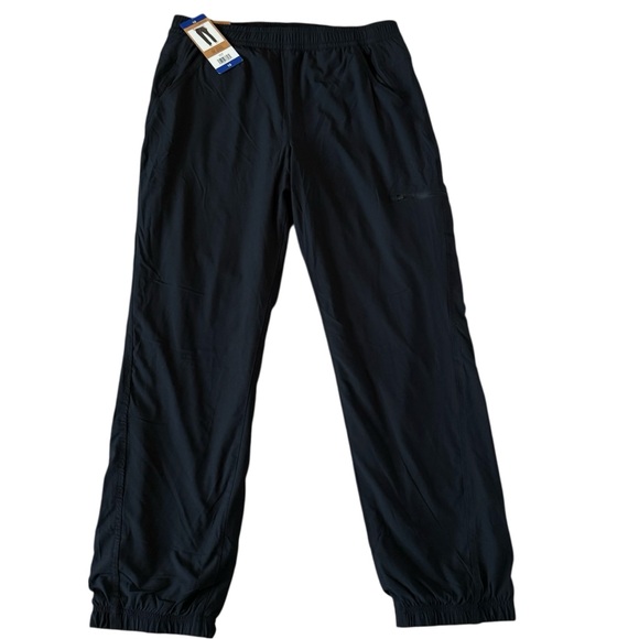 Eddie Bauer Womens Black Fleece Lined Pants New w/ Tags Sz-10 Stretch Pockets - Picture 1 of 15